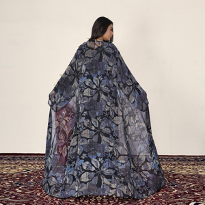 Abaya Holgada de Chifón con Lentejuelas, Silueta Fluida, Abertura Frontal, Manga Larga, Vestido Islámico Modesto para Mujer, Ramadán, Discoteca - Product Image 5