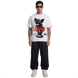 Premium Quality Streetwear Lightweight Classic T-Shirts Acid Washed 100% Cotton Organic T-shirt for Men Regular Fit Printed <b>Tees</b> - Product Image 4