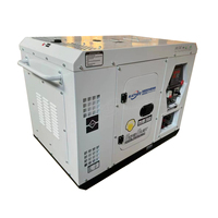 Générateurs diesel silencieux certifiés ISO de petite taille 5/6/7/8/10/12KW, alternateur tout cuivre, générateur de secours commercial d'urgence