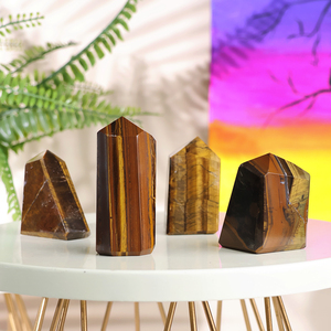 Vente en gros de pierres semi-précieuses polies de qualité supérieure MUNTAHA AGATE, œil de tigre naturel, 5-10 cm, en vrac, pour la fabrication de bijoux - Product Image 2