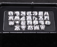 OM GEMS Diamant de laboratoire HPHT CVD taillé en forme de lettre, couleur EF, clarté VVS-VS, certifié IGI, percé au laser, unique, en vente chaude