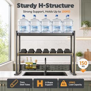 Escurridor de Platos Metálico de 3 Niveles con Altura Ajustable para Fregadero de Cocina - Product Image 3