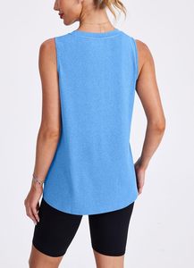 Nouveau design – Débardeur court sans manches pour femme, respirant, séchage rapide, écoresponsable, en Spandex/Coton, pour le fitness et le yoga, léger - Product Image 5