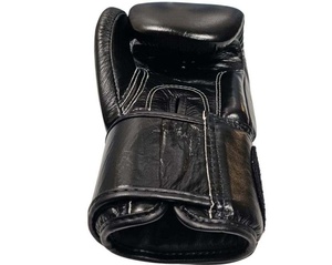 RTS Wholesale Price High Selling Black Fair <b>Tex</b> PU Cowhide 100% Best Leather Customized Hook And Look Training & Sparring Gloves - Product Image 2