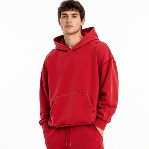 <b>Men's</b> Cotton Hoodie and Shorts Set Custom Logo <b>Pullover</b> Sweatshirt Casual Sportswear Wholesale - Product Image 2