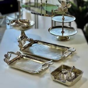 Bandeja Decorativa de MDF con Diseño Floral Hecho a Mano, para Servir Té, Café y Comida, Decoración del Hogar - Product Image 6