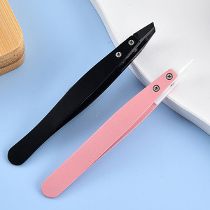 Pinzas ESD Profesionales de Acero Inoxidable, Coloridas, con Punta Curva Inclinada, de Alta Calidad, Personalizadas y de Lujo para Hombres y Mujeres - Product Image 3