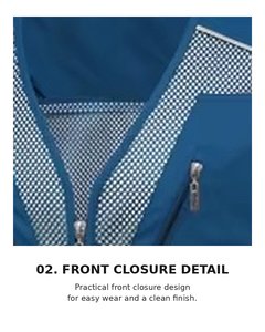 Lightweight Polyester High-Visibility Leisure <b>Utility</b> <b>Vest</b> for Men | MARK MK-259 OEM/ODM Korean Brand - Product Image 4