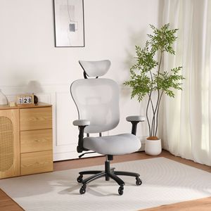 Sedia da Ufficio Ergonomica Grande e Alta con Schienale Regolabile, Poggiatesta Angolabile e Supporto Lombare Adattivo, Sedia Gaming Traspirante in Rete - Product Image 4