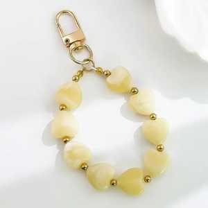 Porte-clés bracelet en perles de résine rondes, fait main, accessoire de mode pour femme, 1,5 cm, 2 cm, 2,5 cm, B.H CRAFTS BH-1617 Uttar Pradesh - Product Image 1