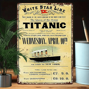 Targa Vintage in Alluminio 12x8 Pollici (30.5x20.3cm) TikTok per Servizio Ritiro Temu - Product Image 1