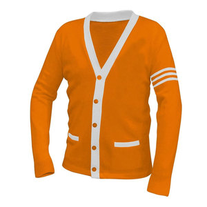 Logos brodés de qualité supérieure sur des pulls à col en V pour les sororités/fraternités/écoles/collèges/universités, logos sur des cardigans - Product Image 1
