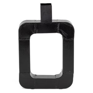 Jarrón Metálico Geométrico Negro Mate Directo de Fábrica |   Jarrón Rectangular Hueco de Hierro Forjado, Duradero, Estilo Nórdico, para Flores de Interior - Product Image 1