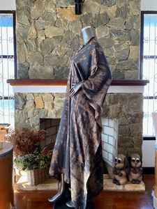 <b>Plus</b> <b>Size</b> Japanese Shibori Earthy Tie Dye Rayon Kaftan Dress Relaxed Fit Boho Resort Wear - Product Image 3