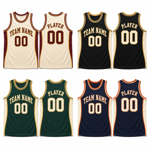 Breathable Mesh <b>Fabric</b> Quick Dry Custom Vintage Basketball Jersey <b>Retro</b> Team Uniform with Personalized Player Name Number Unisex - Product Image 2