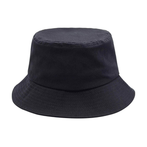 Unisex Black Cotton Canvas Outdoor Digital Print Bucket <b>Hat</b> Solid Color Casual Style Spring Summer Adult Fit 56-58CM - Product Image 2