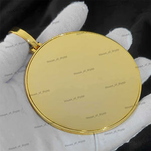 Colgante italiano God Father con diamante Moissanite engastado en el centro, elaborado en plata 925, colgante de lujo estilo hip hop. - Product Image 2