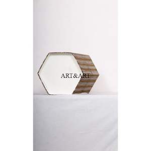 ถังขยะกระดาษแข็ง DIY ทำจากผ้าฝ้ายพิมพ์ลายดอกไม้ทำมือ โครงการสำเร็จรูป DIY สำหรับโรงเรียนและสถาบัน - Product Image 5