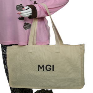Bolsa de Compras Reutilizable de Lona de Algodón Calico Ecológica con Logotipo Personalizado, Bolsa de Supermercado Grande, Orgánica, Económica, Precio al por Mayor - Product Image 6