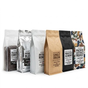 Bolsas de Empaque para Café con Fondo Cuadrado Personalizadas, Grado Alimenticio, para Nueces y Granos, con Cierre Superior y Serigrafía - Product Image 3