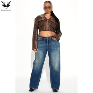 Vintage Women <b>Brown</b> <b>Leather</b> Tops & <b>Jackets</b> Front Pocket PU <b>Leather</b> Top Casual Streetwear Club Fashion Outfit Trend - Product Image 6