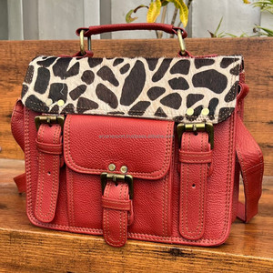 Sac à main en cuir recyclé de haute qualité à imprimé animal sac à bandoulière élégant en cuir coloré sac à bandoulière multi-usages pour les femmes - Product Image 3