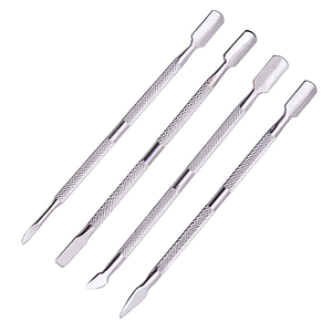 Pousse-cuticules professionnel en acier inoxydable de haute qualité avec logo personnalisé, outil de nail art durable et écologique - Product Image 3