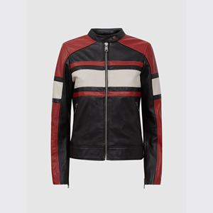 Veste bomber en cuir véritable pour femme Jimieson Apparel, nouvelle arrivée, écologique, hiver, haute qualité, coupe-vent, épaisse - Product Image 3