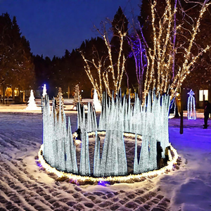 商業グレードの休日屋外LEDアイスソーン彫刻ライト冬の照明フェスティバルの装飾クリスマスの風景 - Product Image 3