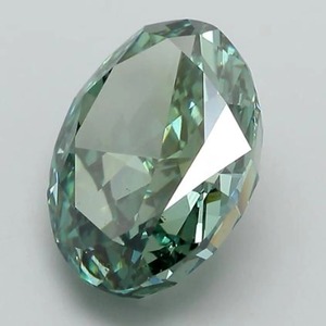 เพชรทรงรีสีเขียวแฟนซีขนาด 1.00 ถึง 5.00 กะรัต เพชรเลี้ยงในห้องปฏิบัติการ รับรองโดย IGI ความสะอาดระดับ VVS2 VS2 สำหรับแหวนหมั้น - Product Image 3