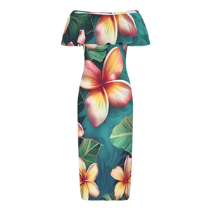 Robe longue professionnelle grande taille Mumu à col en V, silhouette décontractée pour un confort tout au long de la journée, personnalisation du logo - Product Image 6