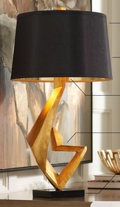 Luxury Modern Abstract Aluminum <b>Round</b> <b>Table</b> Lamp Gold Finish Designer Home Decor <b>Bedside</b> Lamp Diwali Edition Indian Exporte - Product Image 3