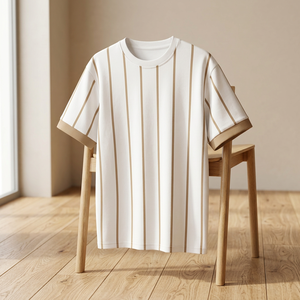 เสื้อสีส้มฤดูร้อน เสื้อผู้ชายลำลองสไตล์สปอร์ต แขนสั้น ผ้าฝ้าย ระบายอากาศได้ดี ซักเครื่องได้ ราคาโรงงาน ขายส่ง - Product Image 1