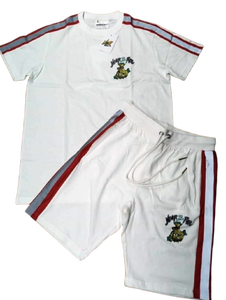 ชุดเสื้อยืดพิมพ์ลาย DTG แบบกำหนดเอง ชุดวอร์มวินเทจสไตล์ย้อมสีเอซิดสำหรับผู้ชาย ผู้ผลิตเสื้อผ้าสตรีทแวร์ ชุดเสื้อยืดและกางเกงขาสั้นลายตัวอักษร - Product Image 6