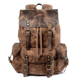 <b>Large</b> Capacity PU <b>Leather</b> <b>Backpack</b> Bag For Unisex Top Selling Product Lightweight <b>Leather</b> <b>Backpacks</b> With Soft Straps - Product Image 1