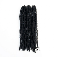 Dreadlock a spirale ricci a bassa temperatura da 22'' in fibra, pre-annodati, per trecce all'uncinetto, per donne nere - Vendita calda