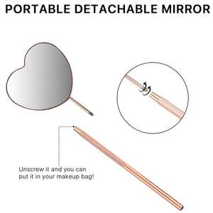 Miroir à cils classique avec accent réfléchissant pour coiffeuse, pièce d'appoint élégante pour coin beauté - Product Image 4