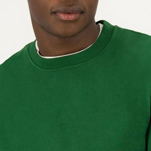 Sweat-shirt d'hiver personnalisé brodé en coton, streetwear, vert forêt, polaire respirant, col rond pour homme, entraînement professionnel en salle de sport - Product Image 4