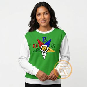 Sudadera de Invierno Personalizada de Algodón y Felpa con Bordado del Logotipo Frontal de la Estrella del Este, Estilo Coreano Griego OES - Product Image 1