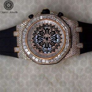 Charm_Jewells Luxury Gold <b>Watch</b> 40mm Analog Quartz Chronograph Women Fashion Leather Band Sapphire Crystal Dial - Product Image 2
