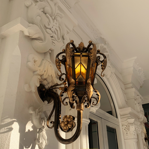 Wrought Iron Living Room Bedside Wall Home <b>Lighting</b> Classical Interior Design Home Bedroom Garden Wall Lamp Custom Design - Product Image 2