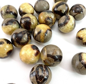 Esfera de piedra septaria más vendida, esfera de meditación de piedra de dragón, magia de dragón de Exis Crystal Exports - Product Image 1