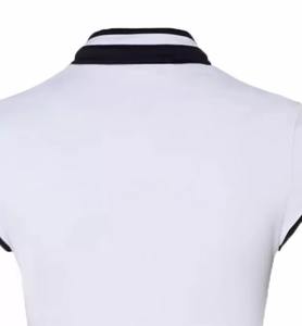 Polo à manches longues pour femme – Tissu léger et respirant en coton extensible avec logo brodé - Product Image 4