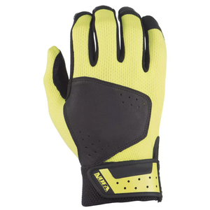 NOFA INDUSTRIES White Leather Batting Glove Right Hand Breathable <b>Hook</b> And Loop Closure Unisex Adult Training - Product Image 2