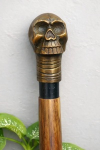 Handmade Walking Cane | Gothic Vampire Handle Stick - Product Image 3