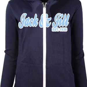 Sudadera con capucha y cremallera completa de chenilla para hombre Jack and Jill, estilo casual, cálida, para ropa de calle - Product Image 3