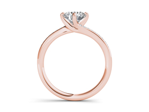 Anillo Solitario de Oro Sólido de 14K con Diamante Cultivado en Laboratorio de 1 Quilate, Corte Brillante Redondo, Estilo Clásico para Uso Diario y Bodas - Product Image 5