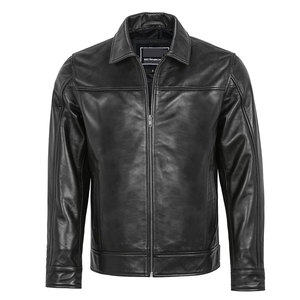 Durable Outerwear Trendy Daily Wear <b>Men</b> <b>Leather</b> <b>Jacket</b> Autumn Winter Breathable Quick Dry High Quality Street <b>Men</b> <b>Leather</b> <b>Jacket</b> - Product Image 3