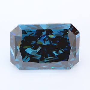 Diamante suelto de corte radiante de 8-10 quilates cultivado en laboratorio CVD HPHT, color IGI E, excelente, perforado con láser, Icedjewelz - Product Image 1
