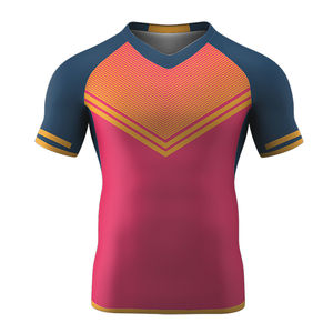 Camiseta Deportiva Sublimada para Hombre, de Moda, Sostenible, de Manga Corta, Duradera, Suave, Transpirable, de Secado Rápido, con Logotipo Personalizado - Product Image 4